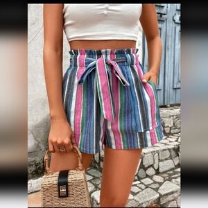 SHEIN Striped Women's Shorts